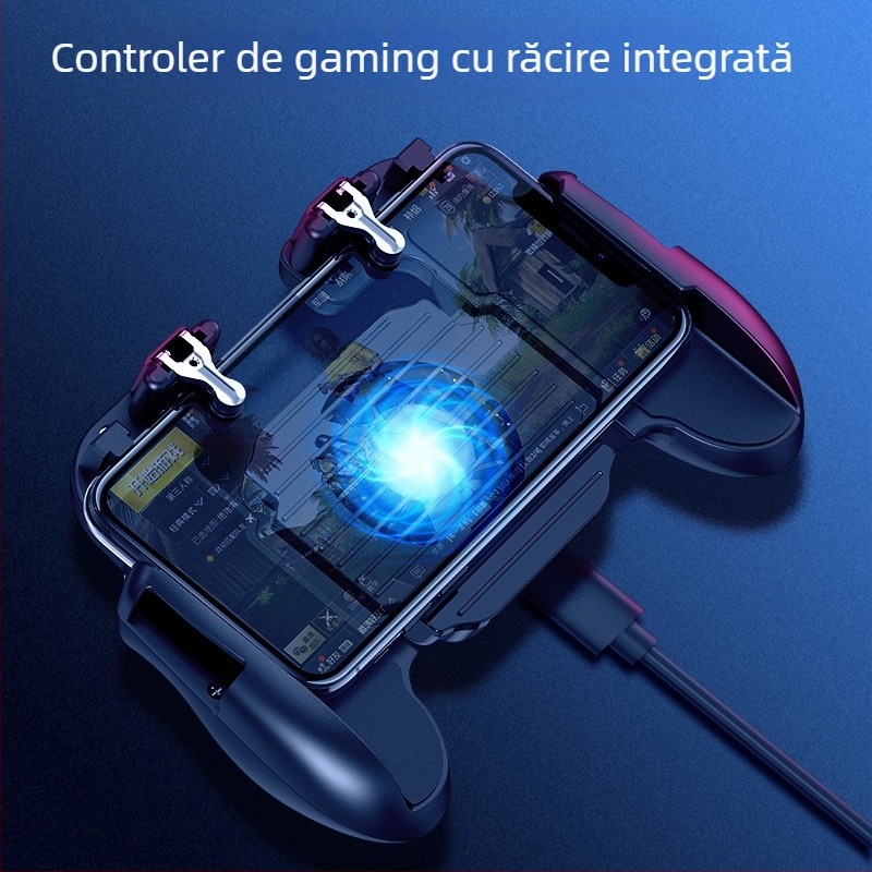 Controler de joc H5 – pad wireless din aliaj, cu ecran tactil, compatibil cu dispozitive iOS și Android