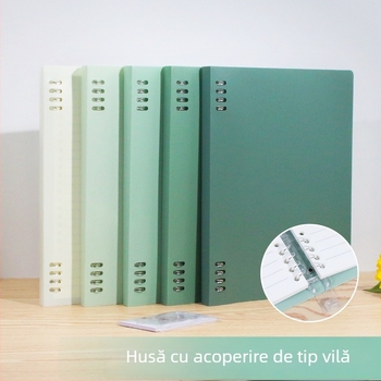 Caiet cu spirală și nucleu demontabil, 60 de pagini, 8 găuri, model 0125