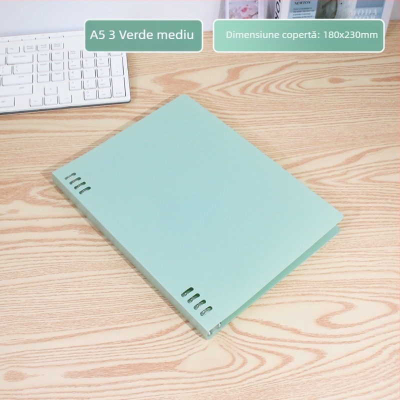 Caiet cu spirală și nucleu demontabil, 60 de pagini, 8 găuri, model 0125