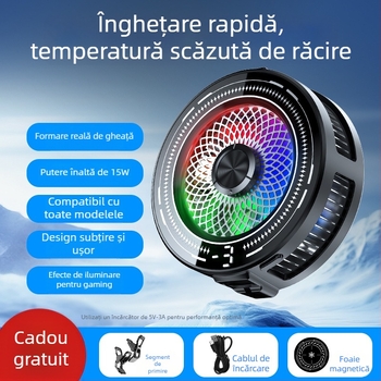  Tl03 Răcitor pentru telefon cu clips magnetic din semiconductori, afișaj digital, control AI al temperaturii, 15W