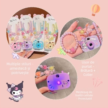 Jucărie cameră proiectoare pentru copii – imitare a unei camere reale, proiecție educațională, plastic, origine Zhejiang, ghid video inclus