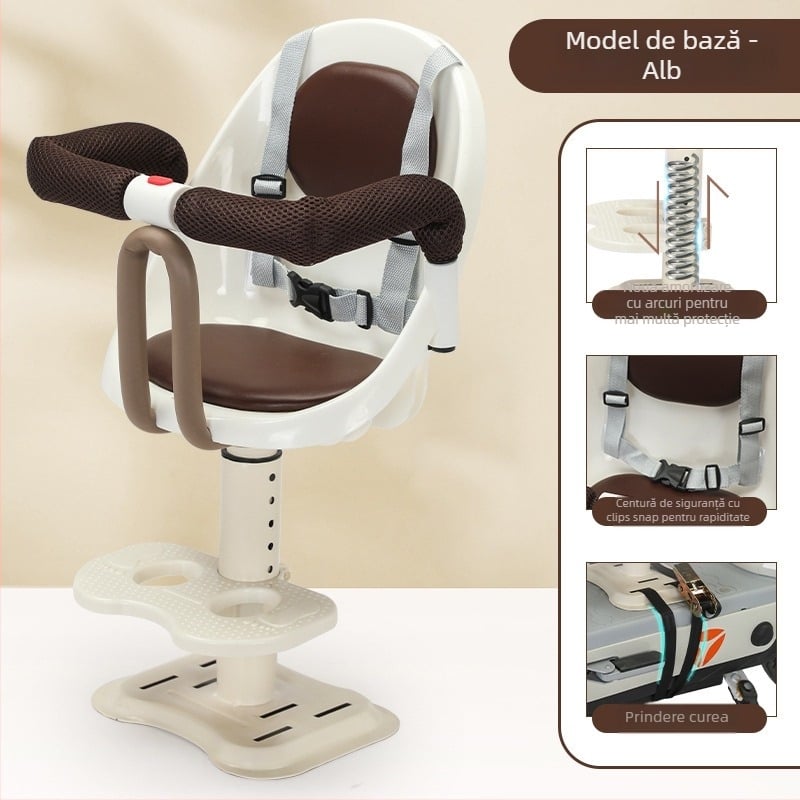 Scaun pentru copii pentru mașina electrică, poziție frontală, model 616