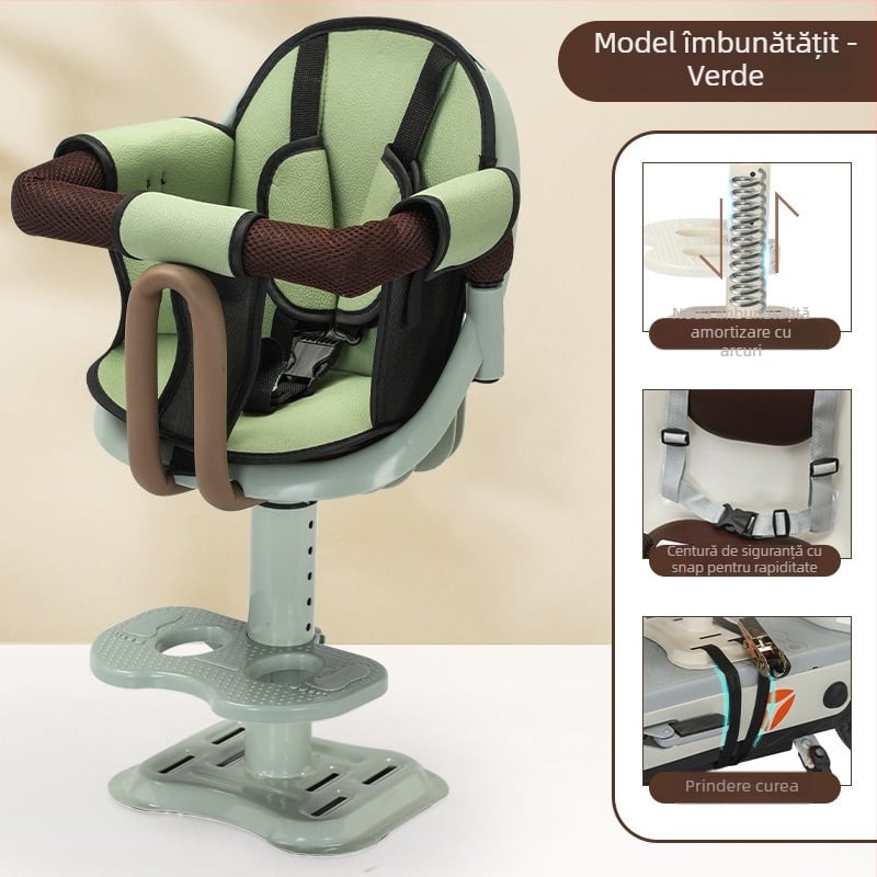 Scaun pentru copii pentru mașina electrică, poziție frontală, model 616