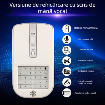 Mouse AI cu voce, input pentru scriere de mână, control vocal, recunoaștere a caracterelor, traducere, tablă de scriere wireless