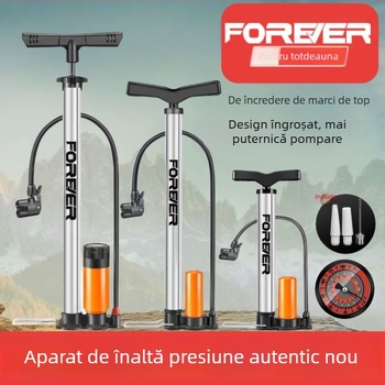 Pompa manuală cu presiune înaltă pentru bicicletă, e-bike, motocicletă, mașină, uz casnic și baschet – multifuncțional
