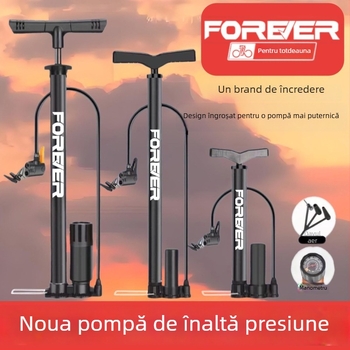 Pompa manuală cu presiune înaltă pentru bicicletă, e-bike, motocicletă, mașină, uz casnic și baschet – multifuncțional