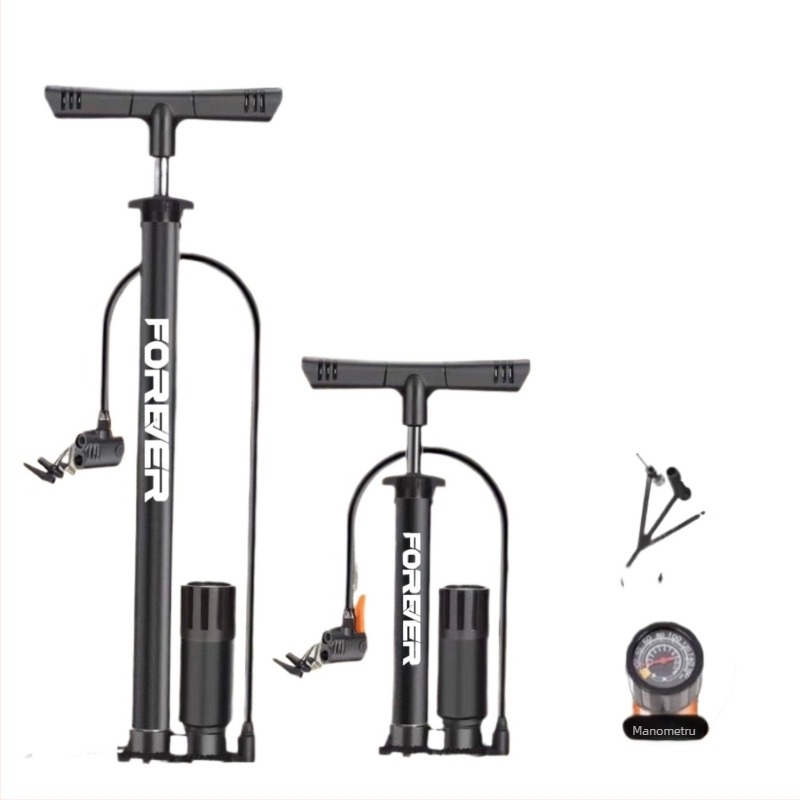 Pompa manuală cu presiune înaltă pentru bicicletă, e-bike, motocicletă, mașină, uz casnic și baschet – multifuncțional
