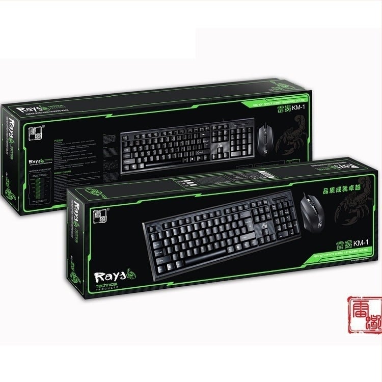 Scorpion set tastatură și mouse USB, cablu 1,5 m, 1000dpi optic, ergonomic, impermeabil