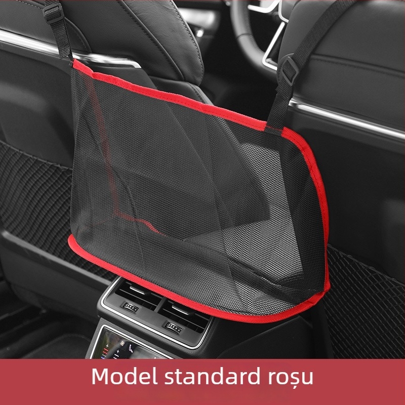 Geantă de depozitare pentru spătarul scaunului – tip agăţat, plasă din material de înaltă calitate, compatibil universal, personalizabilă