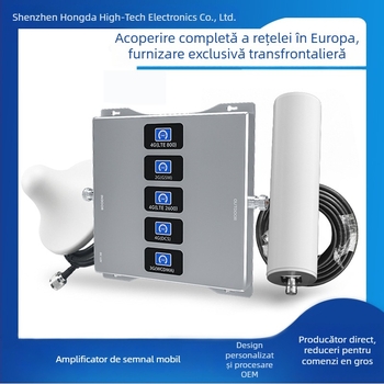 Amplificator intern pentru semnal celular Grand GSM/WCDMA/LTE, modele S5B20GDWI-Y / S5B20GDWI-LAYS, interval de frecvențe 800-2600 MHz, acoperire până la 200 Ping, firewall încorporat