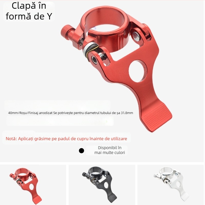 Colier pentru țeava șei - aliaj de aluminiu, Zero step