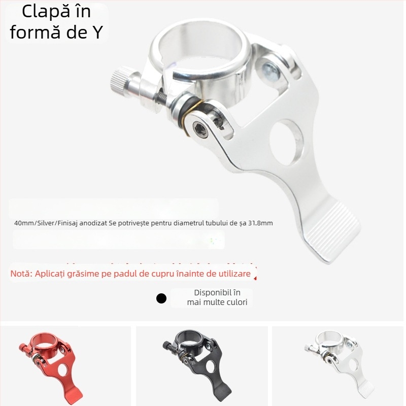 Colier pentru țeava șei - aliaj de aluminiu, Zero step