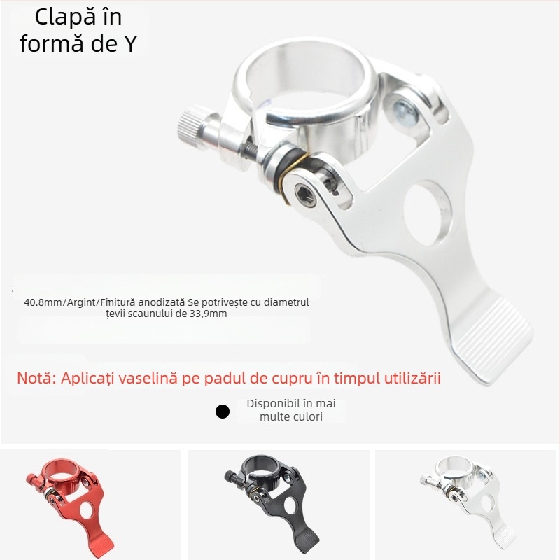 Colier pentru țeava șei - aliaj de aluminiu, Zero step