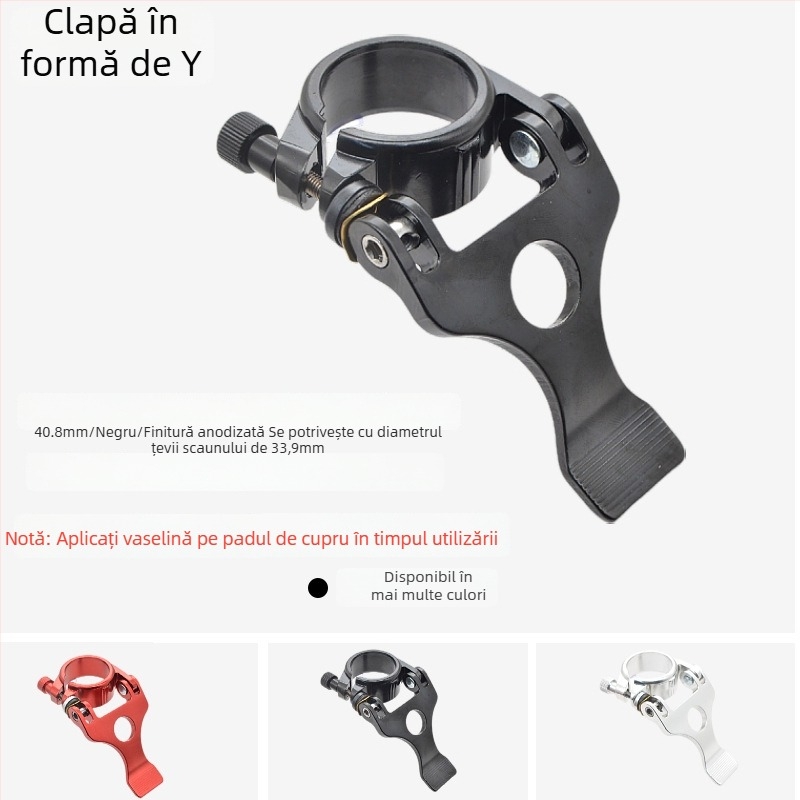 Colier pentru țeava șei - aliaj de aluminiu, Zero step