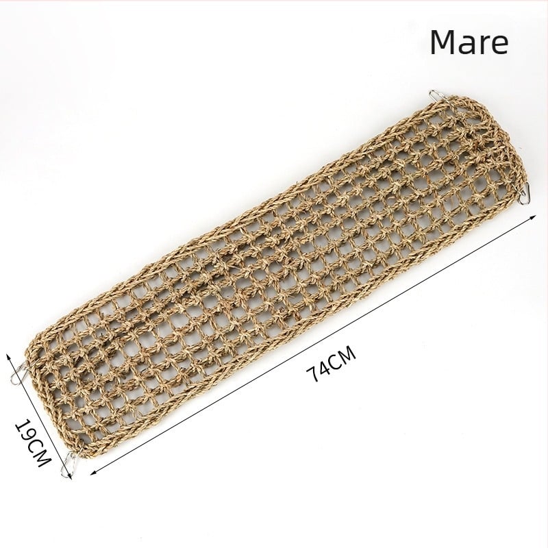 Jucărie pentru papagali cu plasă de iarbă, scară din nori, scară de cățărare, jucărie de mușcat și inel de balansare