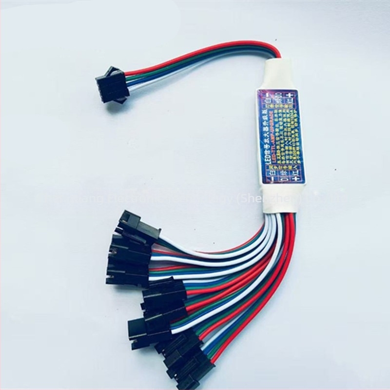 Modul amplificator LED pentru bandă – Expander de semnal sincron, 5-24V, Ieșiri 1-4/8, Interfață 3P