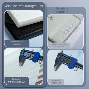 Deli 5238 Organizator de fișiere din plastic cu 13 buzunare