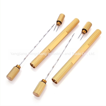 Ace pentru trabucuri 2 în 1 din aliaj de aluminiu, cu cap dublu, portabil