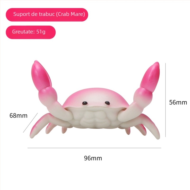 Suport pentru țigarete – Design de rac în stil desen animat, rășină, lucrat manual, personalizabil