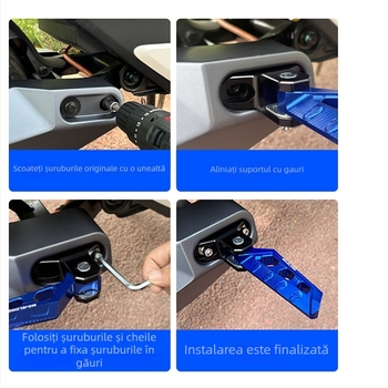 Pedale spate Mojielong din aliaj de aluminiu pentru trotinete electrice — compatibile cu Mavericks U Series, No.9 N Series, Far-reaching, Li Ling V20, GT1, F400T