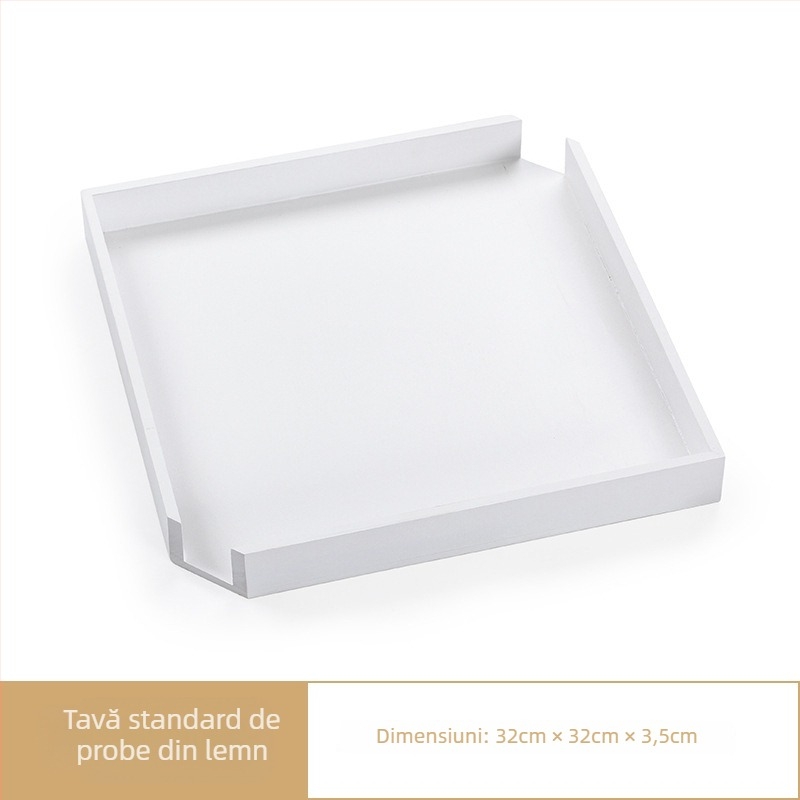 Set de degustare ceai porțelan pentru evaluare senzorială, Liangting, Dehua County, pentru 1 persoană, stil simplu