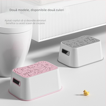 Scaun de baie din plastic pentru copii, ALCOCO, nepliabil, etichetă privată licențiată