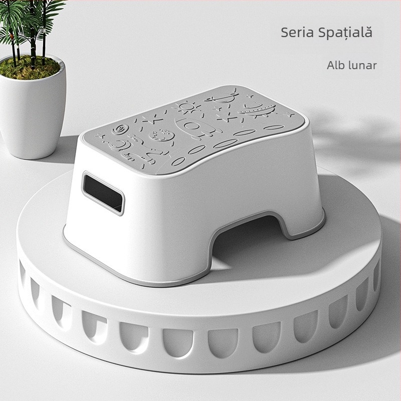 Scaun de baie din plastic pentru copii, ALCOCO, nepliabil, etichetă privată licențiată