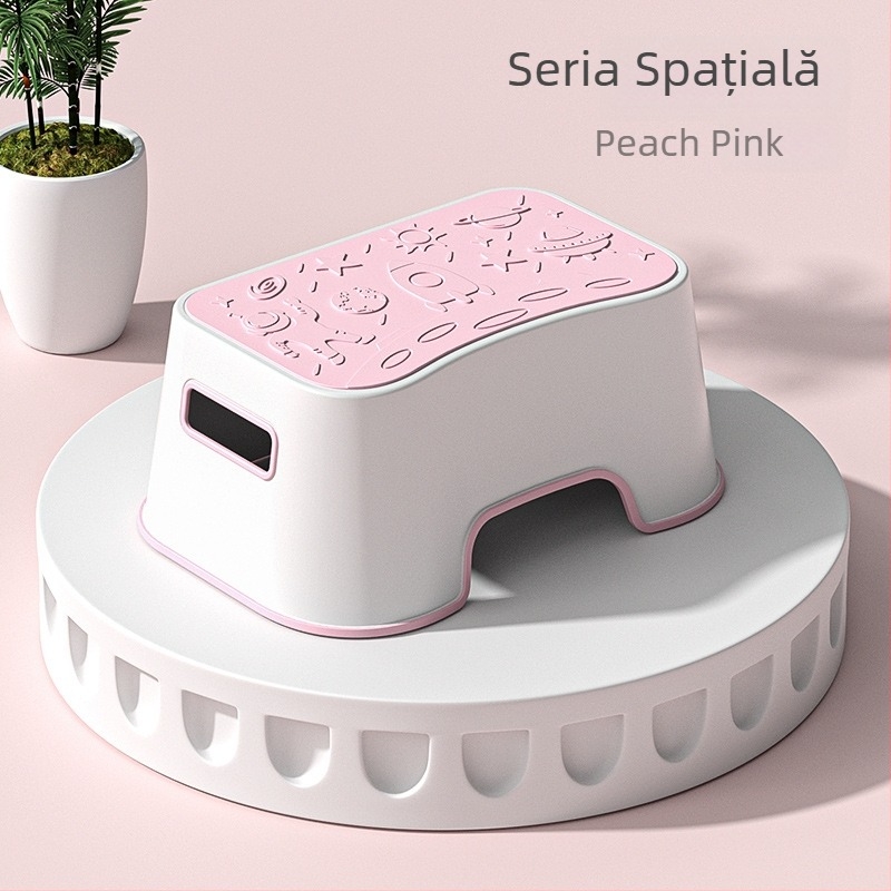 Scaun de baie din plastic pentru copii, ALCOCO, nepliabil, etichetă privată licențiată