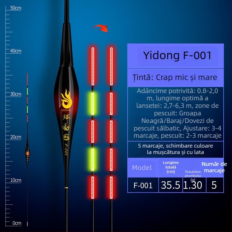 Plută verticală pentru pescuit, material compozit, plute de pescuit — Powerful Merchant