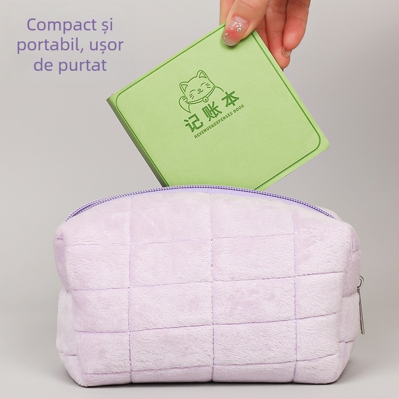 George willsons Notebook pătrat compact pentru finanțe familiale — copertă din piele sintetică, legare cu ață, Dowling hârtie, 100 g/m²