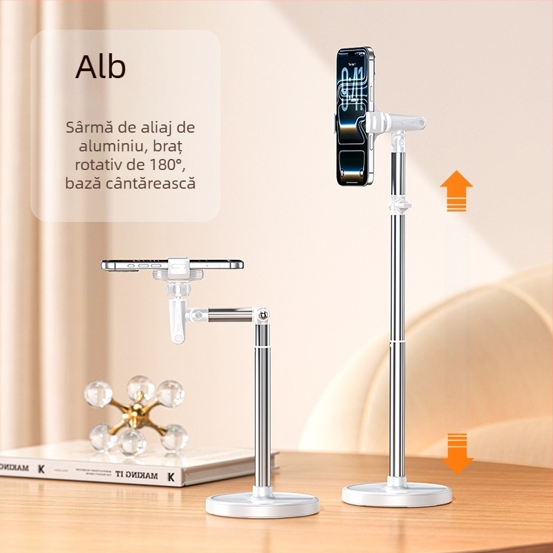 Boneruy — Suport pentru telefon pentru cadru de sus pe birou, din aliaj, cu personalizare, potrivit pentru selfie și streaming live