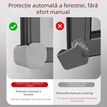 Protecție de colț pentru fereastră, anti-coliziune, rezistent la uzură, material din silicon, resetare automată
