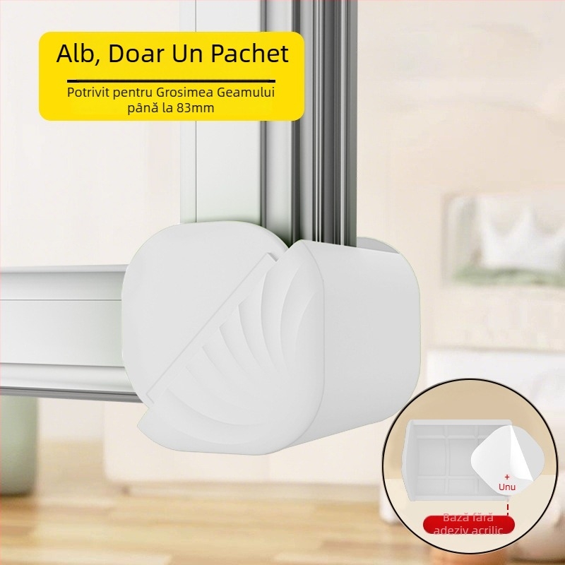Protecție de colț pentru fereastră, anti-coliziune, rezistent la uzură, material din silicon, resetare automată