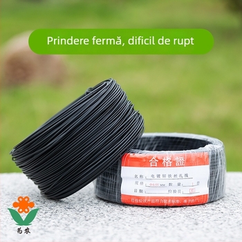 Set de grădină pentru uz casnic: sârmă de fier acoperită PVC pentru legare, diametre 0,55/0,75/0,9 mm