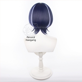 Perucă cosplay - Evidențieri, Fir rezistent la temperaturi înalte, Lungime scurtă (Vopsire cu temperatură înaltă nu este recomandată)