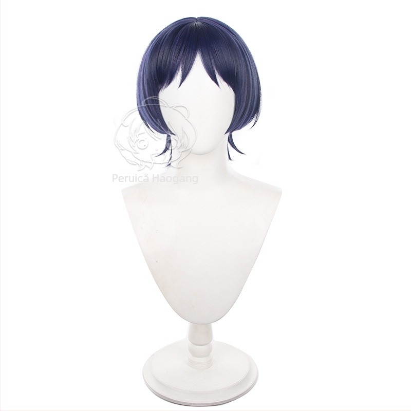 Perucă cosplay - Evidențieri, Fir rezistent la temperaturi înalte, Lungime scurtă (Vopsire cu temperatură înaltă nu este recomandată)