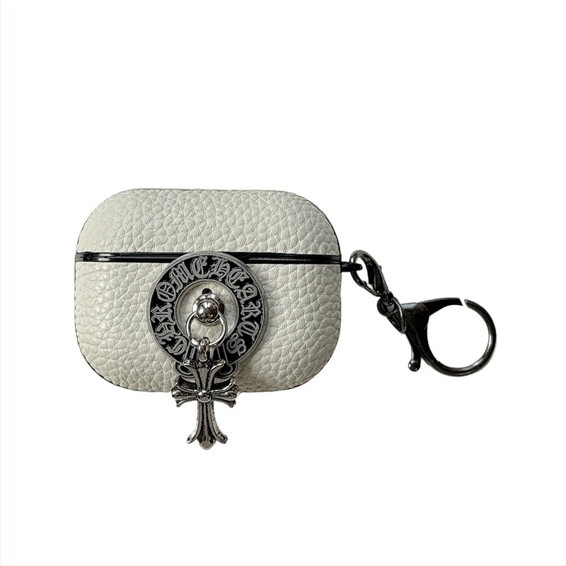 Husă AirPods din piele sintetică, manufactură manuală, compatibil universal cu Apple AirPods, design tip half-shell