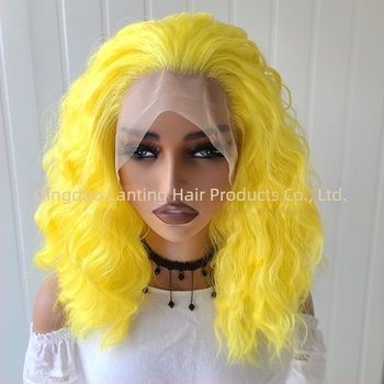 Perucă LS-36 pentru femei, parte medie, fibre rezistente la temperaturi înalte, țesut parțial manual