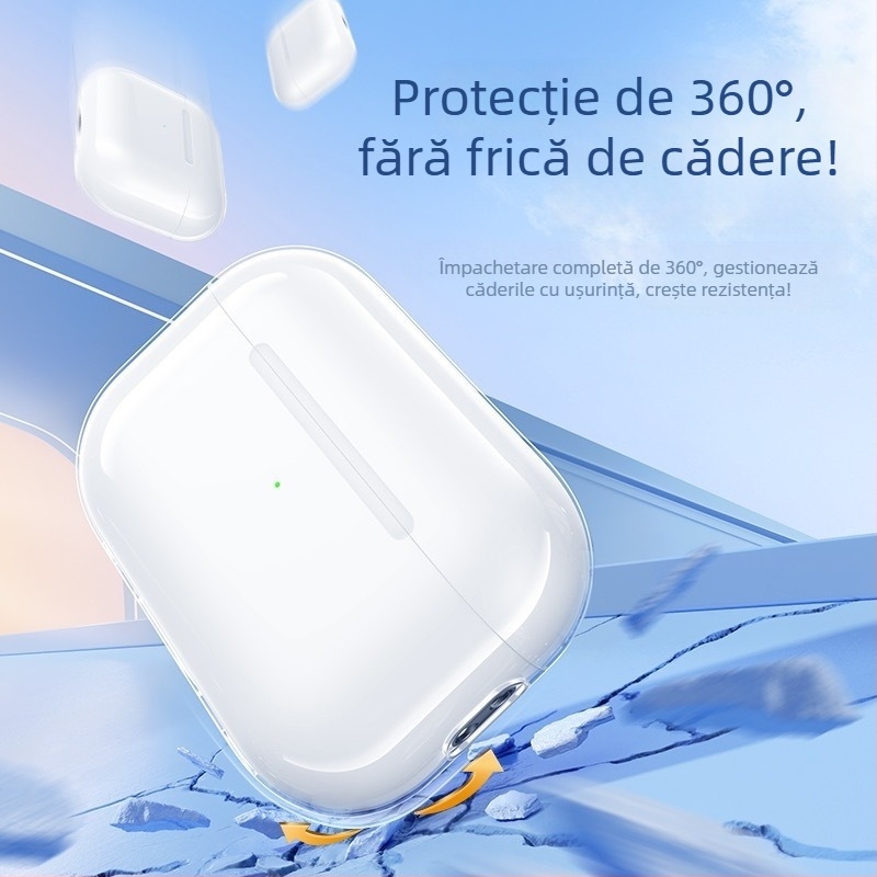 Husă de protecție AirPods — TPU, carcasă moale, turnare prin injecție pentru Apple AirPods