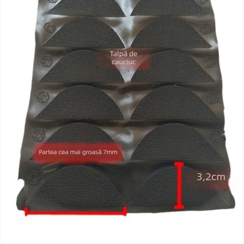 Autocolant pentru talpă din cauciuc rezistent la uzură pentru adidași, model înclinare călcâi, potrivit pentru sneakers, toate anotimpurile