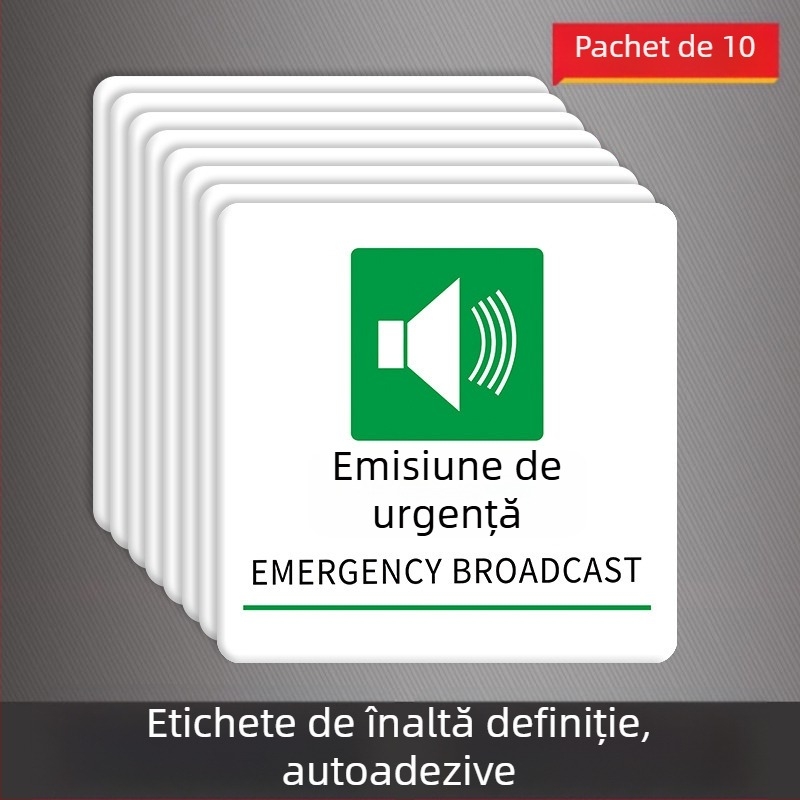 Beilong Semnalizare de incendiu din acrilic — buton de alarmă manual, personalizabil, semnal sonor și luminos