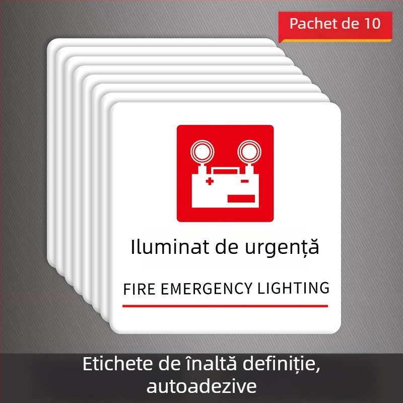 Beilong Semnalizare de incendiu din acrilic — buton de alarmă manual, personalizabil, semnal sonor și luminos