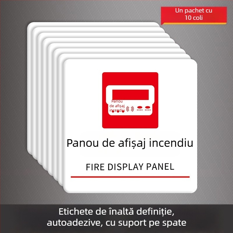 Beilong Semnalizare de incendiu din acrilic — buton de alarmă manual, personalizabil, semnal sonor și luminos