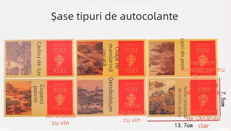 Recipient plastic alimentar cu capac rotund cu mărgele pentru coji de mandarin, fish maw, ciuperci morel și plante medicinale nutritive; material PET, cu capac; personalizare disponibilă; capacități: 1219, 1216, 1523, 1220.