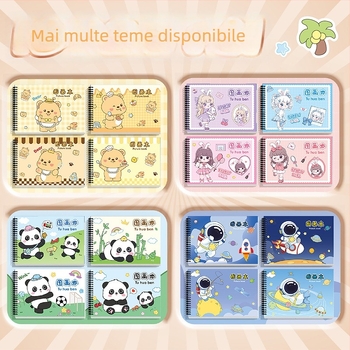 Carnet de desen cu spirală, hârtie groasă, rezistent la pătrunderea cernelei, 30 pagini