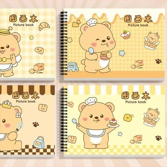 Carnet de desen cu spirală, hârtie groasă, rezistent la pătrunderea cernelei, 30 pagini