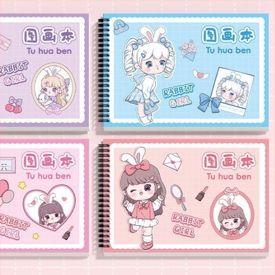 Carnet de desen cu spirală, hârtie groasă, rezistent la pătrunderea cernelei, 30 pagini