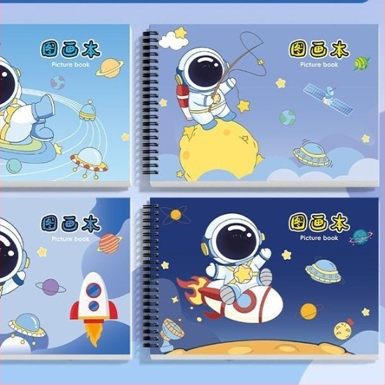 Carnet de desen cu spirală, hârtie groasă, rezistent la pătrunderea cernelei, 30 pagini