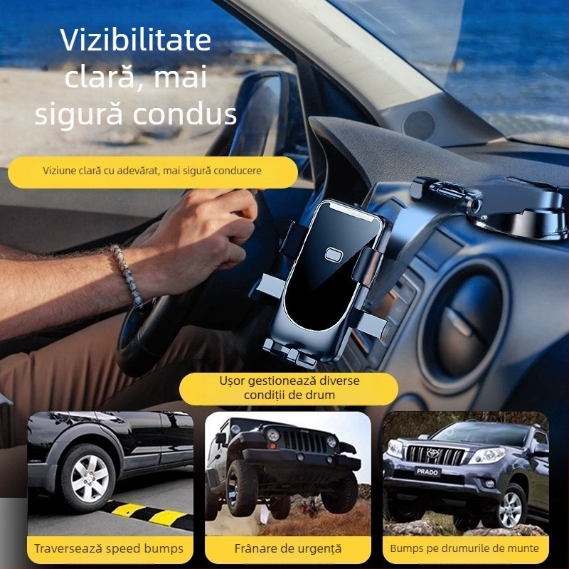 Suport auto pentru telefon cu ventuză pentru gură de aer – ABS, Modelul 001, Cod A-t5