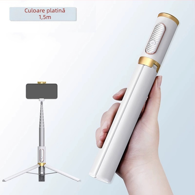 Cyke trepied Bluetooth pentru selfie, extins, suport compact pentru podea și birou pentru telefon NCC (Material: aliaj de aluminiu + ABS + PC; Bluetooth: Da; Telecomandă: Inclusă; Personalizare: Acceptată)